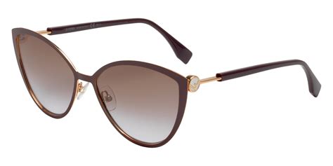 fendi 0413/s|Fendi 0413/s Sunglasses Brown Gold Cat Eye/butterfly 60mm.